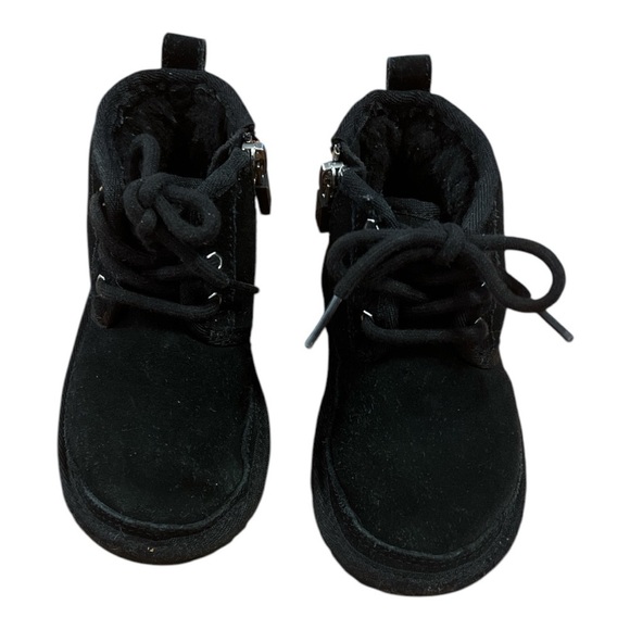 UGG Black Suede Kids Boots - Picture 2 of 7